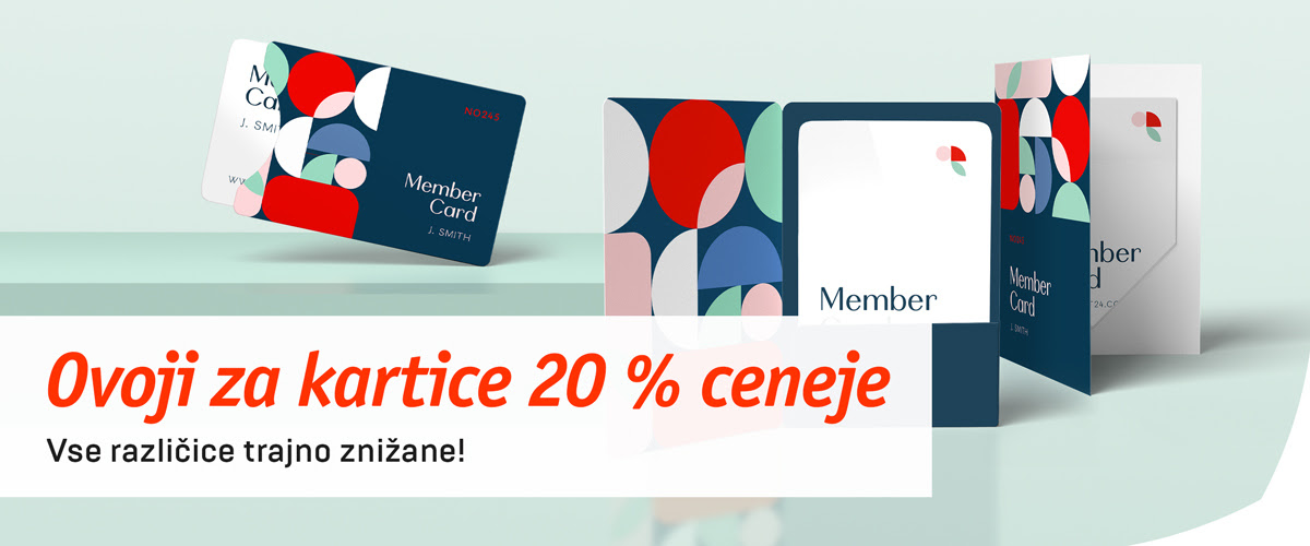 Potiskani ovitki za kartice