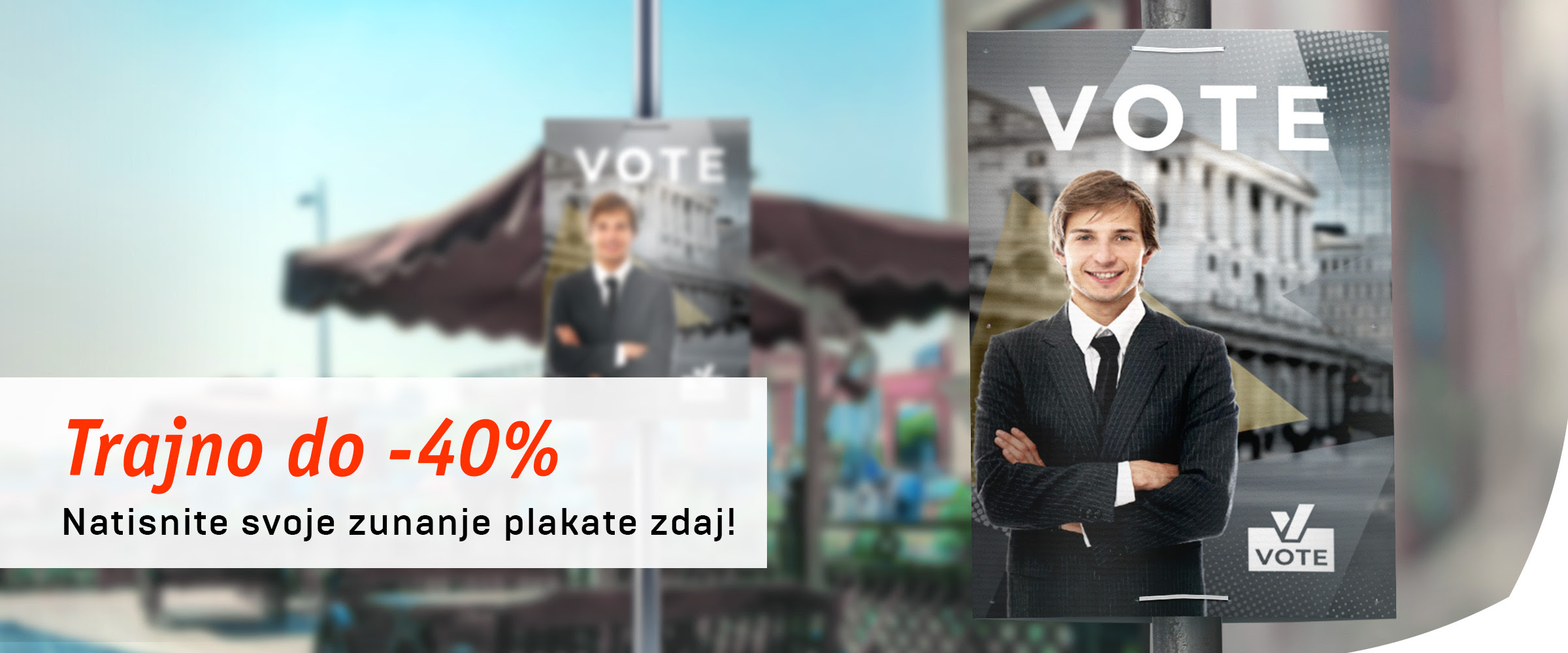 Zunanji plakati na plošči
